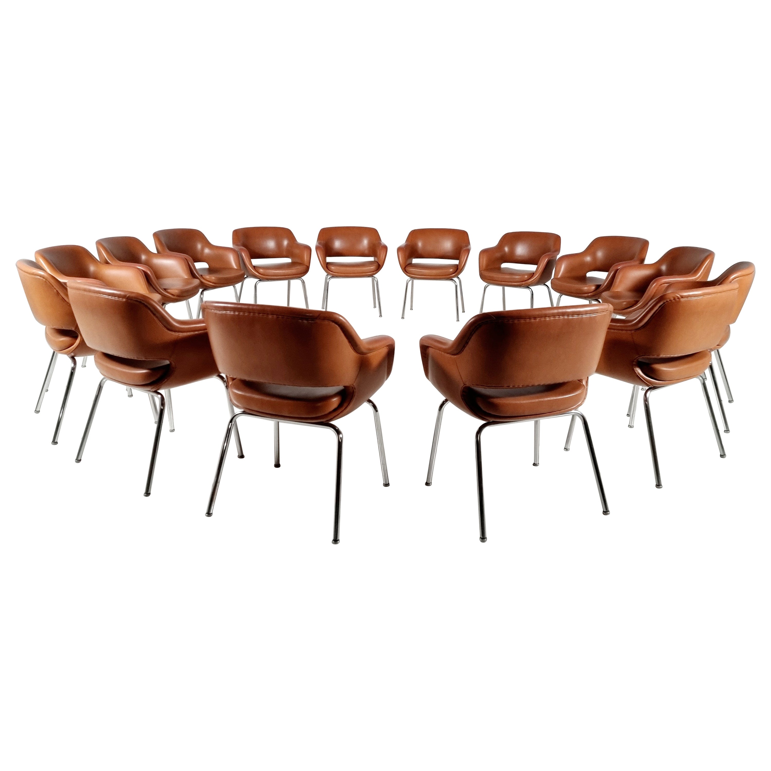 Set of 15 Kilta 'Model 1106/3' Chairs by Olli Mannermaa for Cassina, 1960s  at 1stDibs