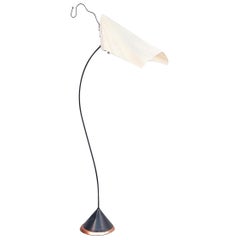 Italian Modern Metal and Plastic Floor Lamp Sister by Dalisi for Oluce, 1980s