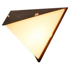 Rare Hans-Agne Jakobsson Geometric Wall Light in Copper and Acrylic