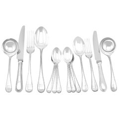 Sterling Silver Canteen of Cutlery for Twelve Persons by Francis Higgins III