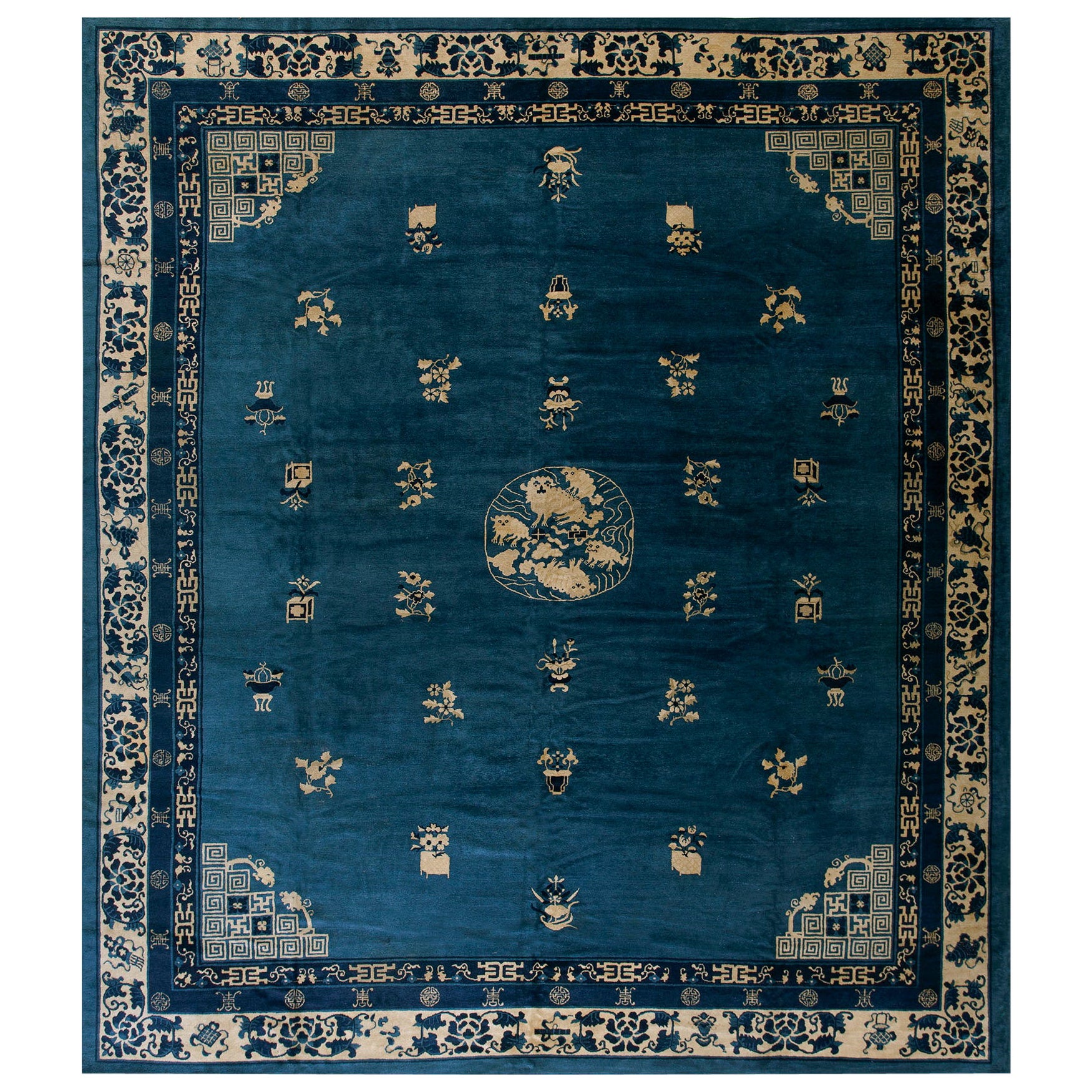 Early 20th Century Chinese Peking Carpet ( 10'6" x 12'6" - 320 x 380 cm ) For Sale