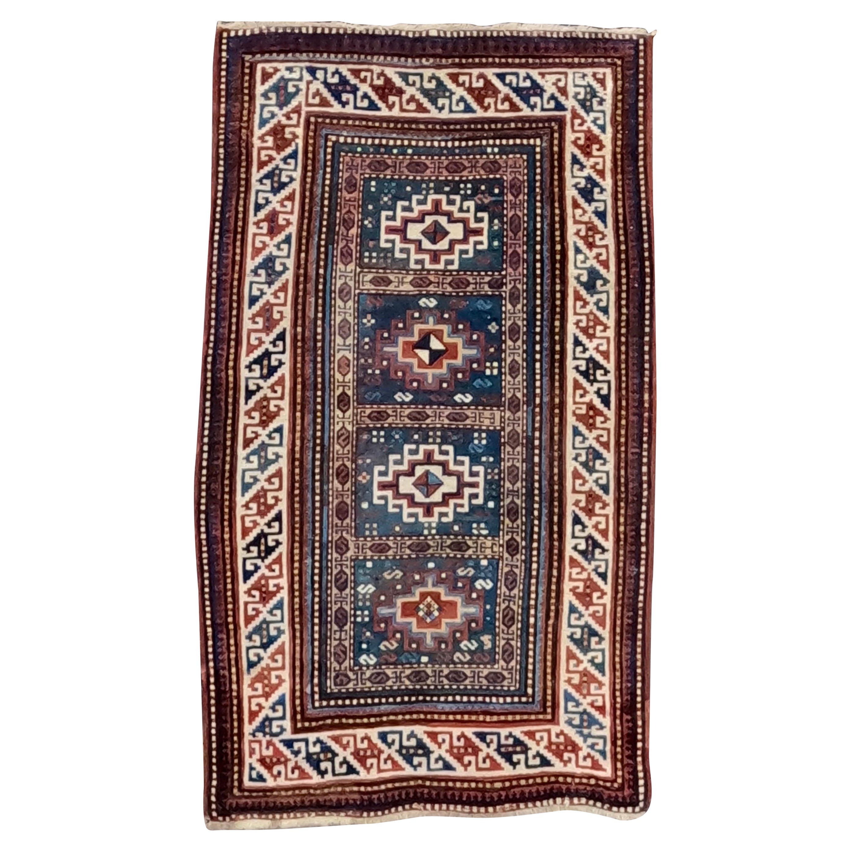 Antique Moghan Kazak circa 1910 For Sale