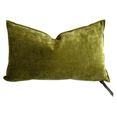 Absinthe French Velvet Lumbar Pillow