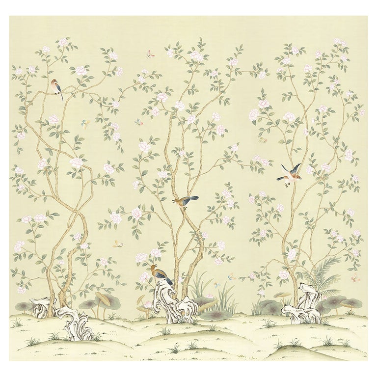 Paul Montgomery Lantilly Cream Chinoiserie Wallpaper, New