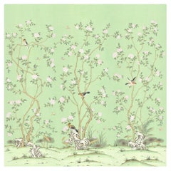 Lantilly Emerald Chinoiserie Mural Wallpaper