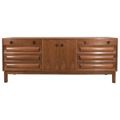 Edward Wormley Dunbar Sideboard, Drawers and Doors with Shelves, circa 1958