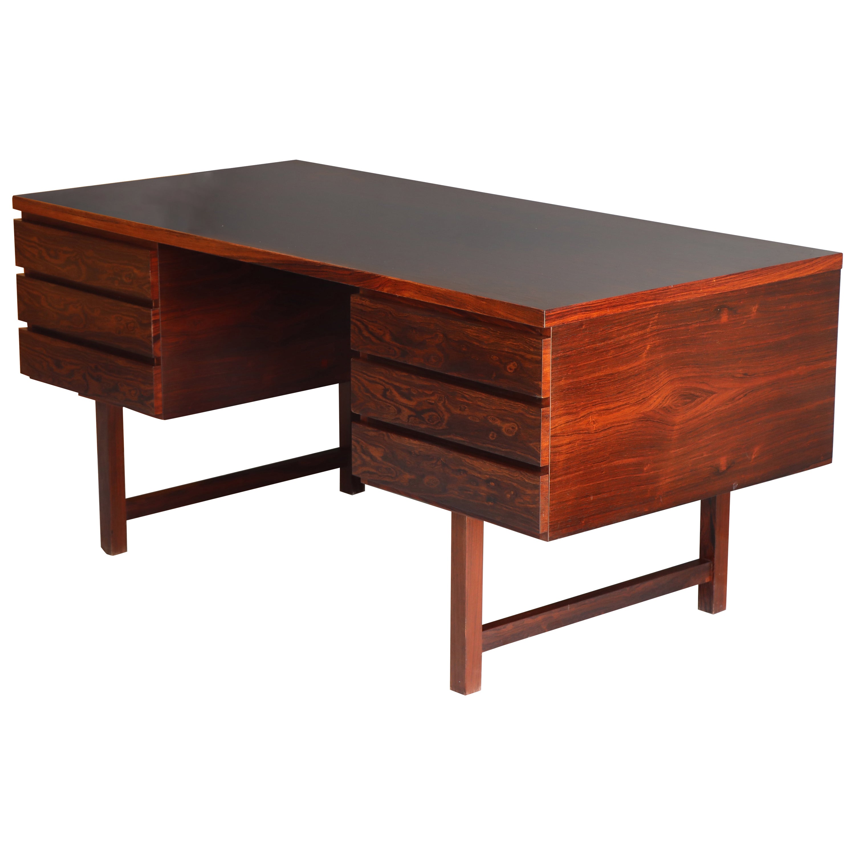 Brazilian Rosewood Desk by Kai Kristiansen “EP401” for Feldballes Møbelfabrik
