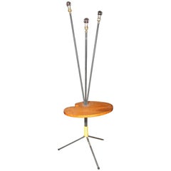 French Painter's Palette Table and Lamp
