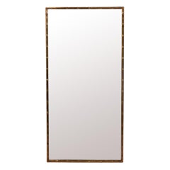 Brass Faux Bamboo Mirror 