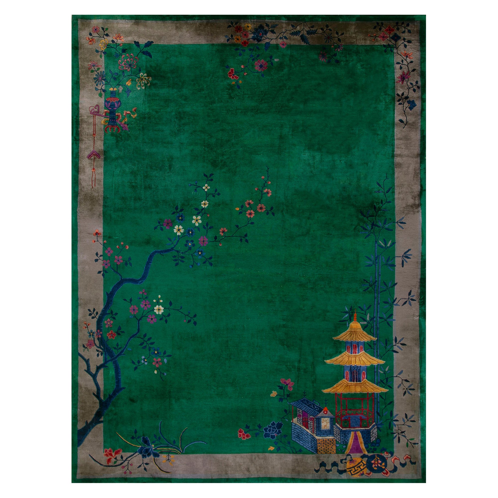 1920s Chinese Art Deco Carpet ( 10' 1'' x 13' 4'' - 305 x 405 ) For Sale