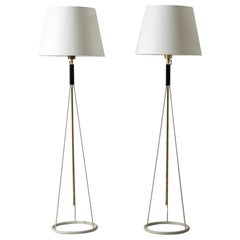 Pair of Floor Lamps from Luco, Sweden, 1950s