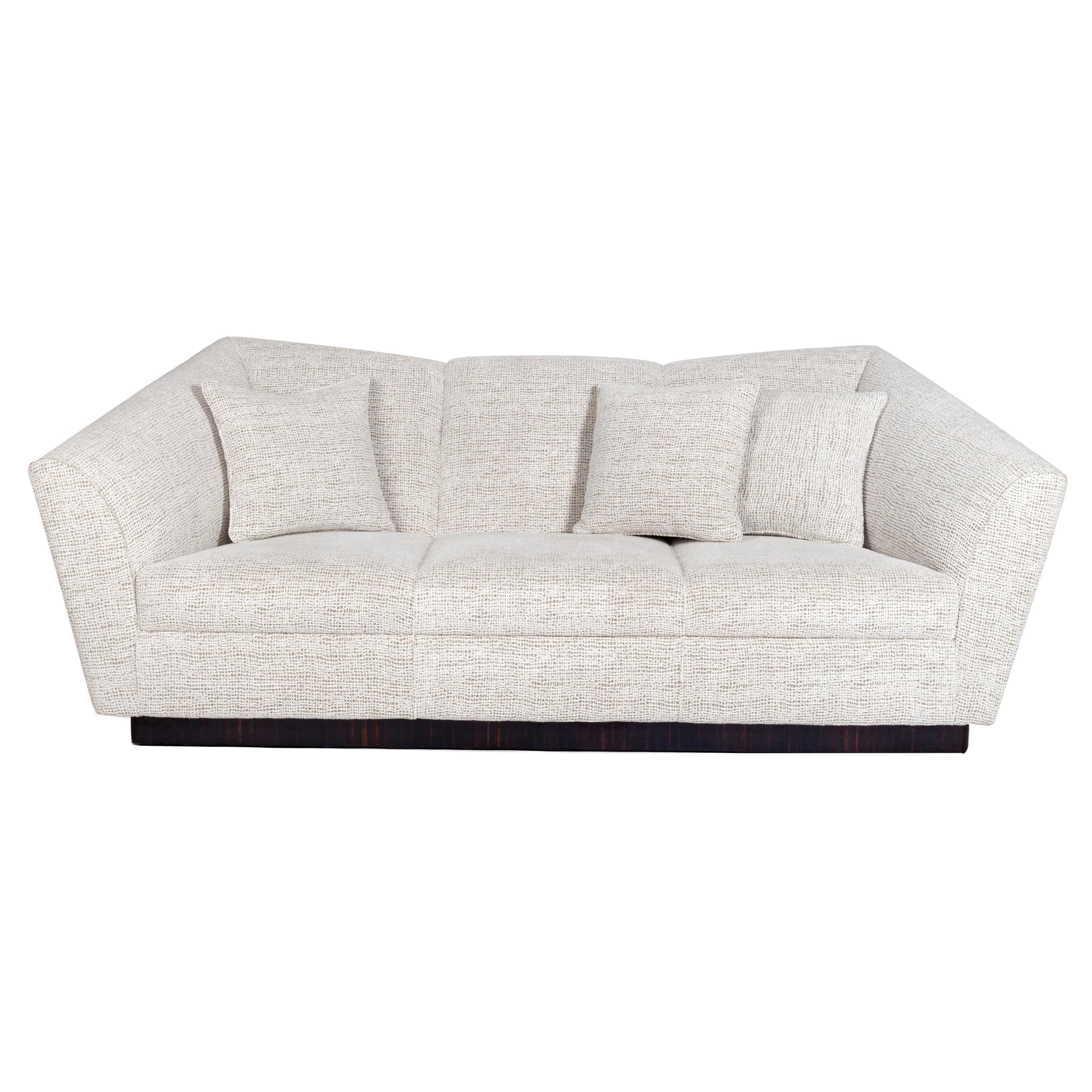 Eagle Three-Seat Sofa, Ebony & COM, InsidherLand by Joana Santos Barbosa For Sale