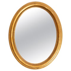 Mid Century Decorative Mirror in Golden Wood Frame, Italy, 1960s