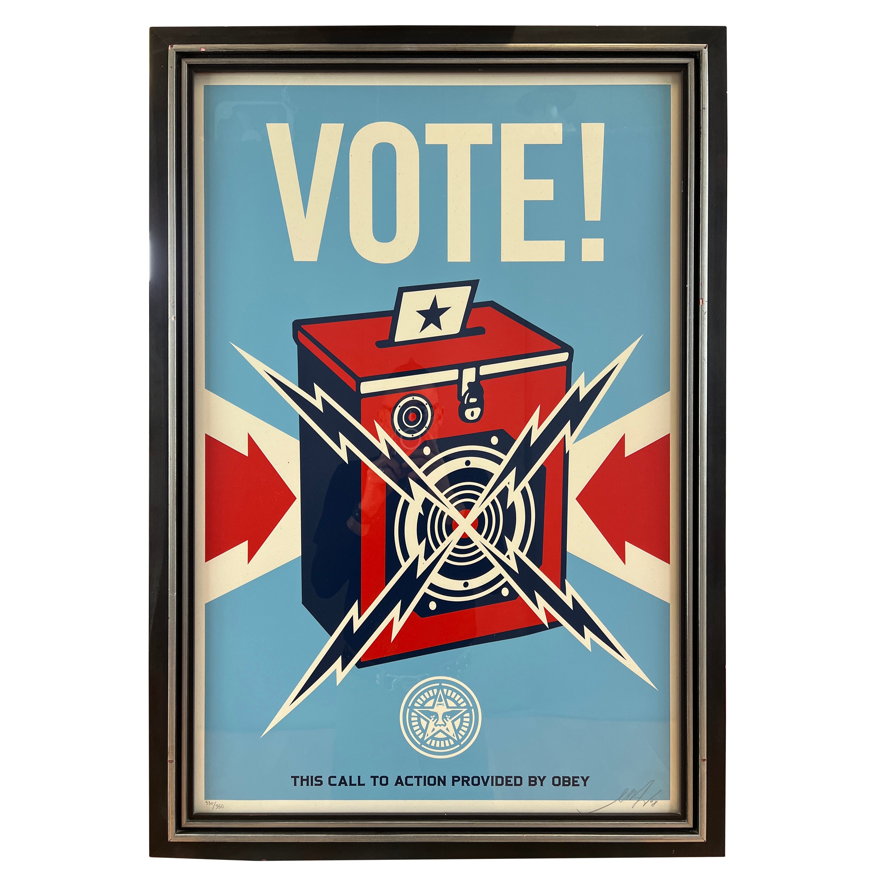 „Vote!“ von Shepard Fairey 330/350 im Angebot