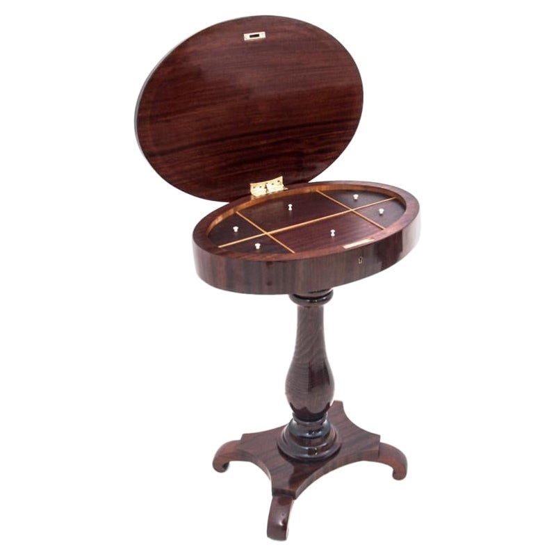 Biedermeier Thread Table, Northern Europe, Around 1880, After Renovation For Sale