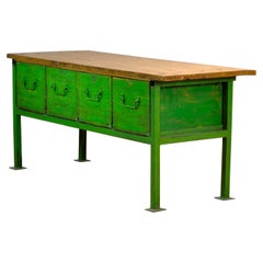 Used Industrial Worktable, 1940's