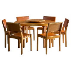 Alvar Aalto Dining Table & Six Chairs by Finmar, Circa 1940