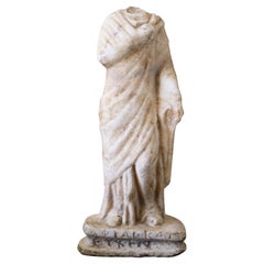 Roman Marble Statue of an Draped Female