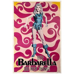 BARBARELLA 1968 US Giant Teaser Film Poster