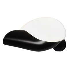 Serge Mouille Mid-Century Modern Black Conche Wall Lamp