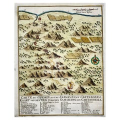 Map von Indonesien, Semarang, Kartasoera, Soerabaya von Schley