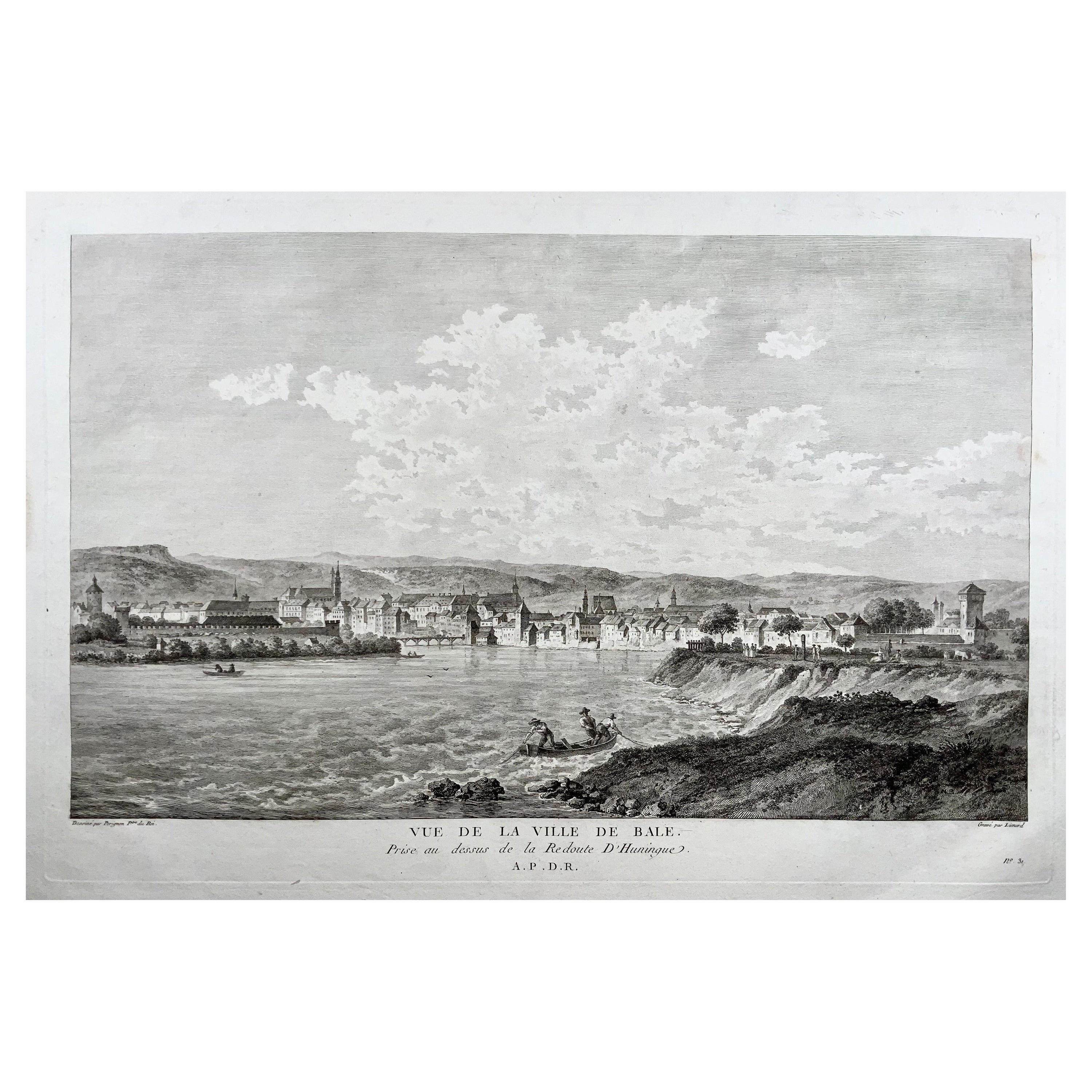 Basel, Bale, Switzerland, Large Copper Engraving of the City For Sale at  1stDibs