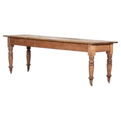 Large 19thC English Pine Farmhouse Table