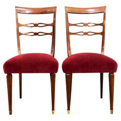 Rare Pair of Paolo Buffa Dining Chairs