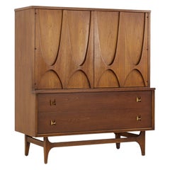 Broyhill Brasilia Mid Century Walnut Gentlemans Chest