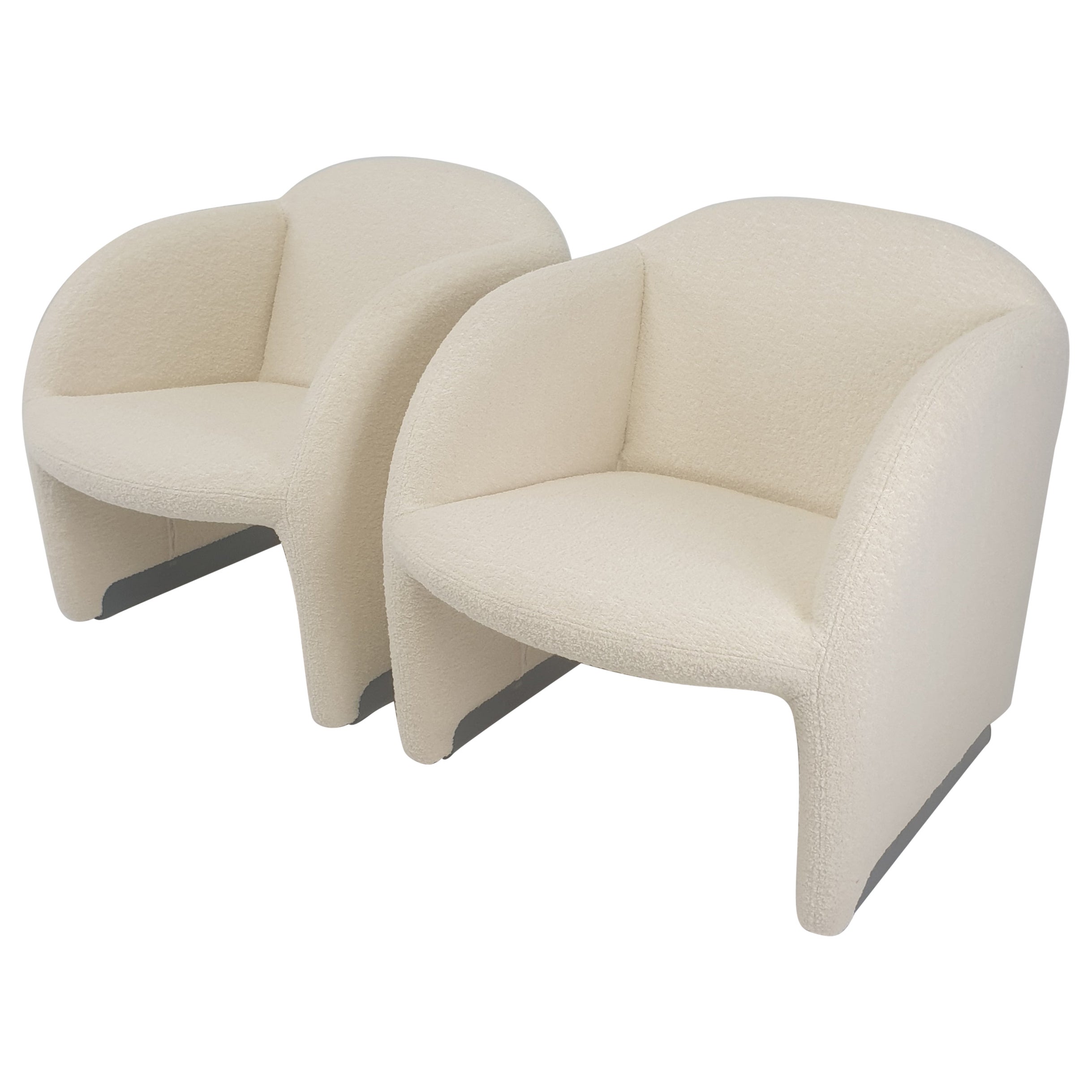 Set of 2 "Ben" Chairs by Pierre Paulin for Artifort, 1980s