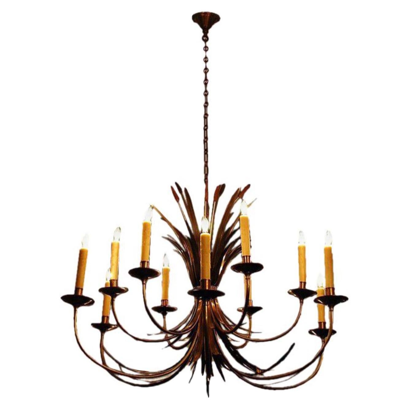 Large French 1960s Chandelier by Maison Charles, Paris For Sale