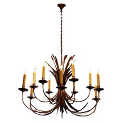 Large French 1960s Chandelier by Maison Charles, Paris