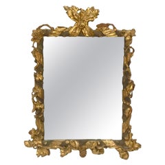 Late 17th Century Italian Baroque Faux Bois Mirror