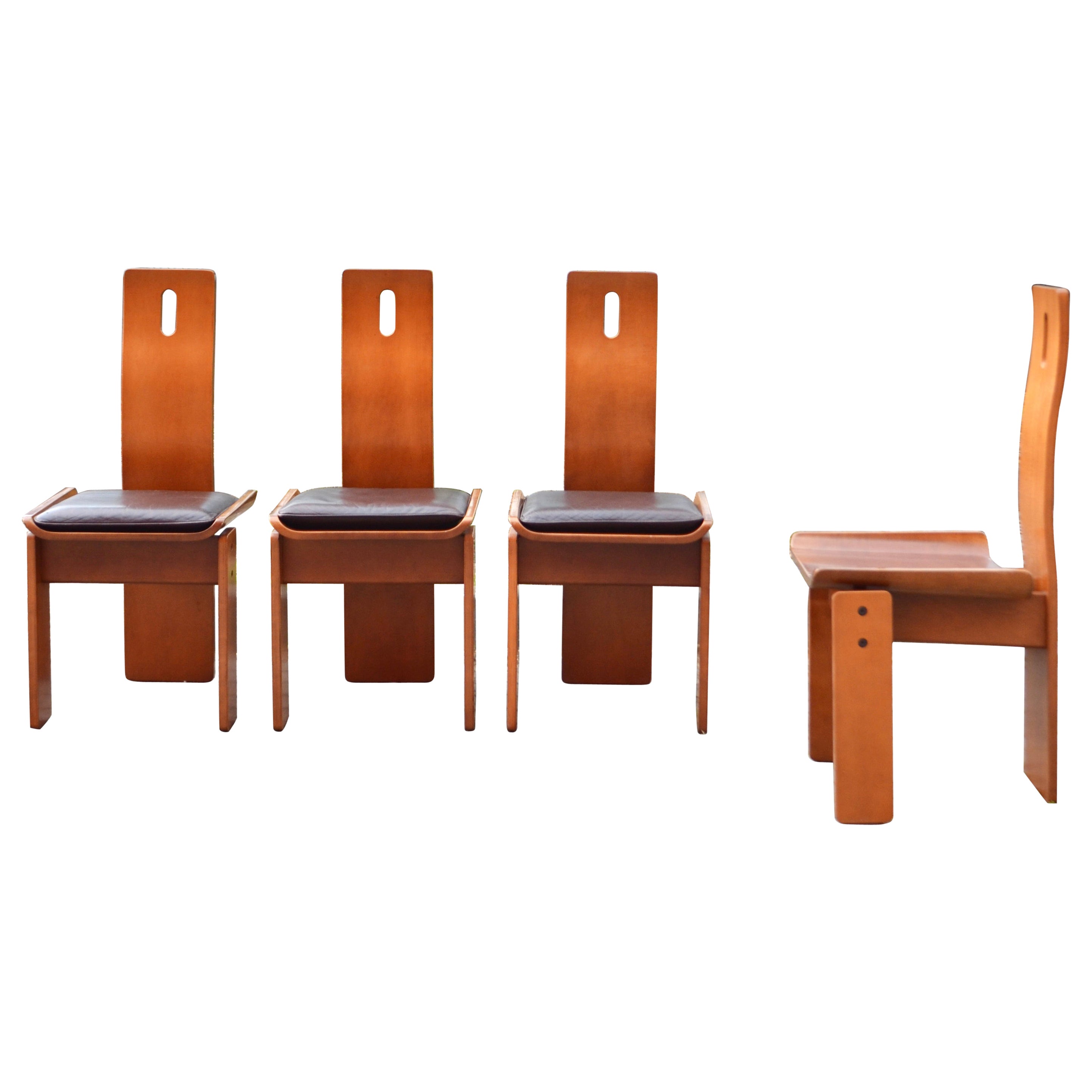 Edoardo Landi Model Diago Brutalist Tripod Purist Dining Chair Nikol