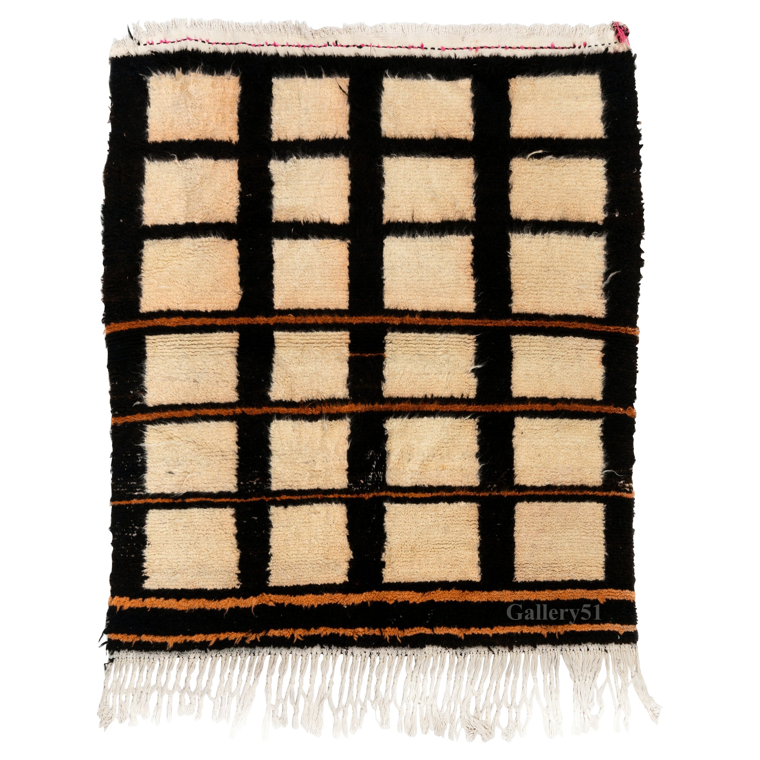 Tapis "Tulu" turc noué à la main pour Modern Living Room, 100% laine, sur mesure en vente