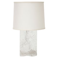 Daum "Chardon"Crystal Table Lamp