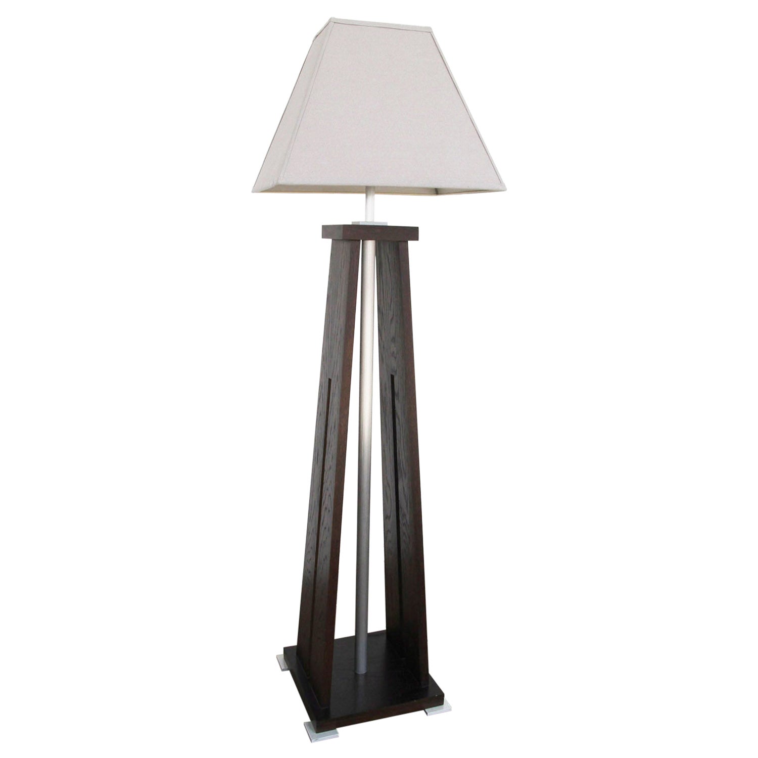 Euclid Mission Style Floor Lamp by Mirak Furniture For Sale
