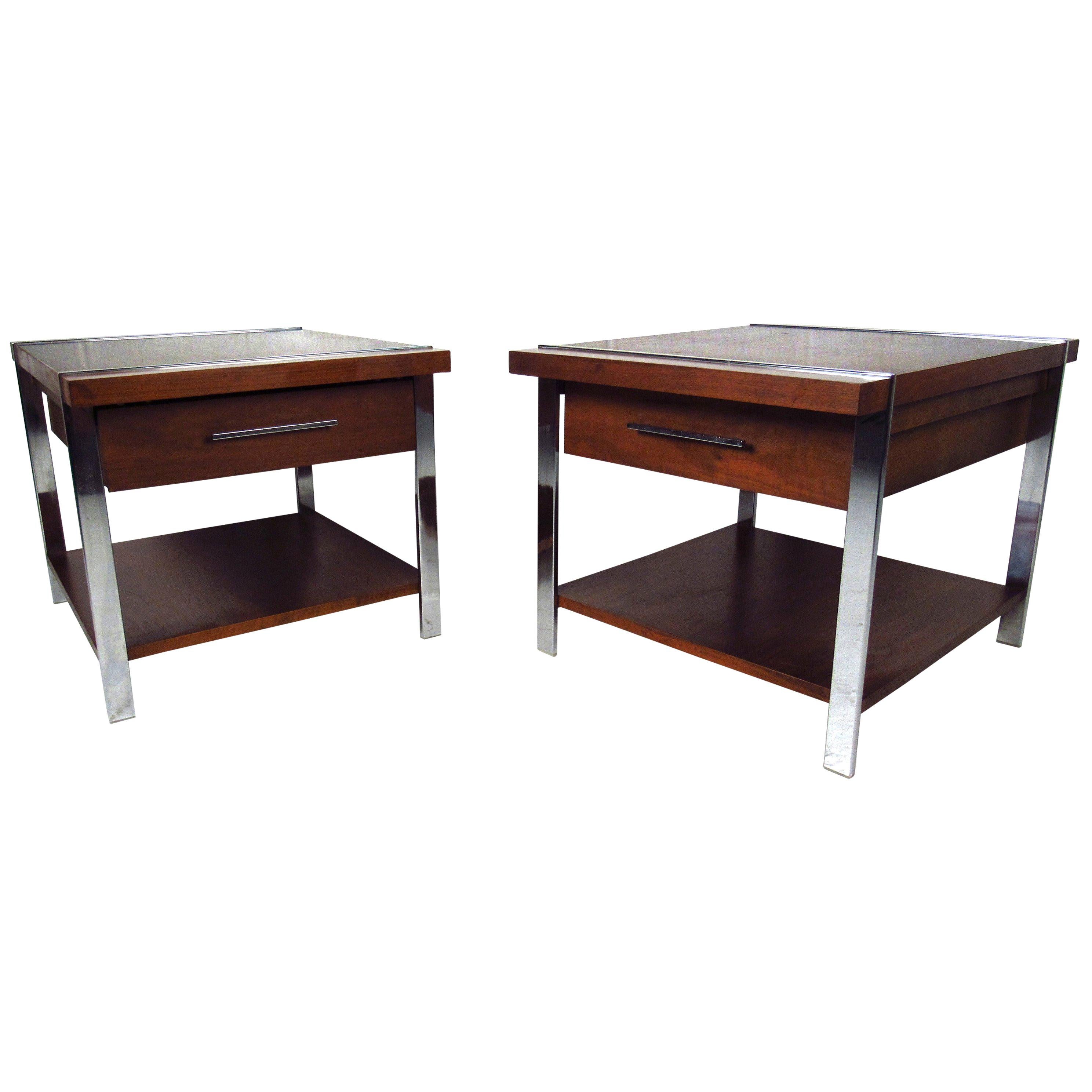 Mid-Century Modern End Tables by Lane Furniture For Sale