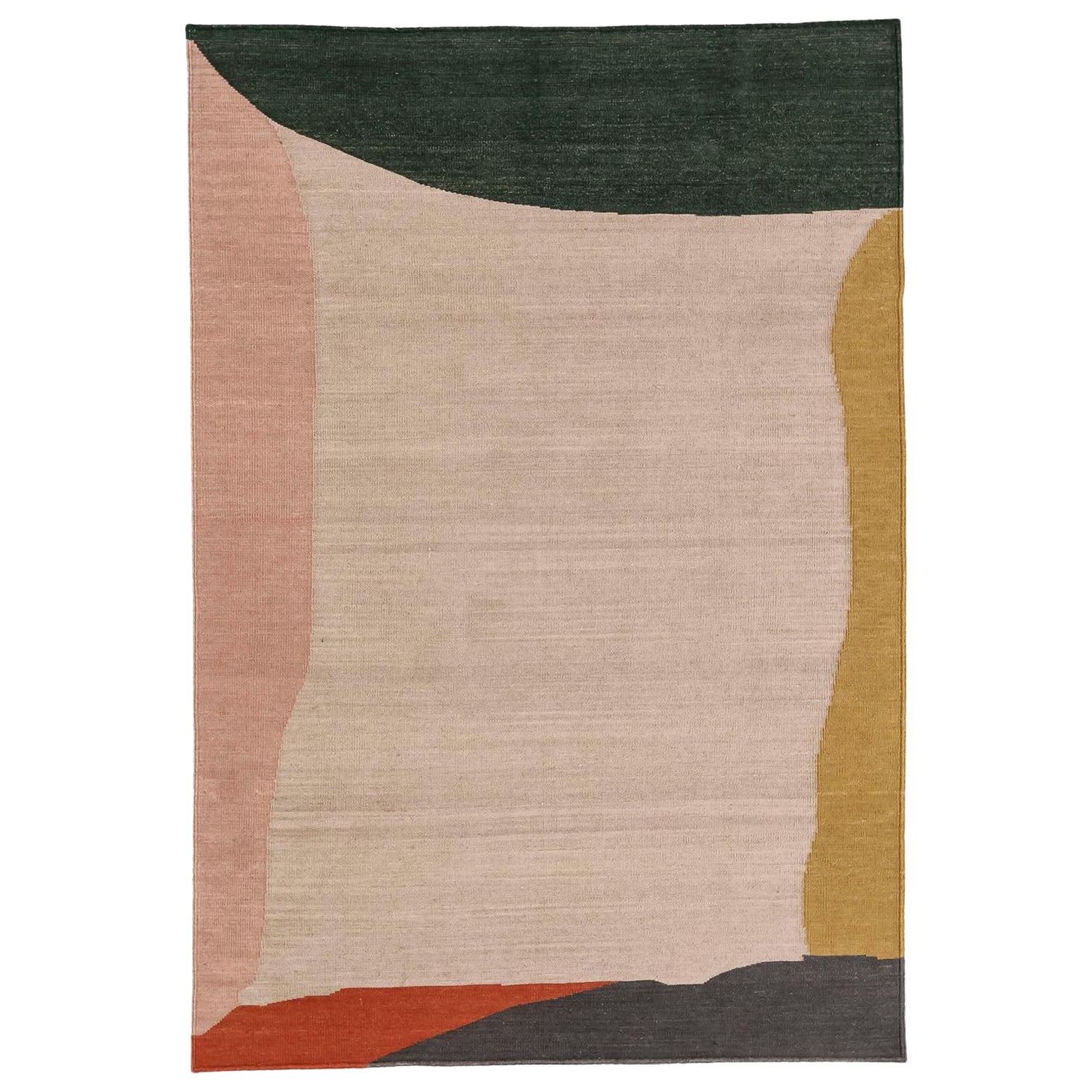 Großer Kelim-Teppich in verschiedenen Farbtönen von Cludia Valsells für Nanimarquina im Angebot