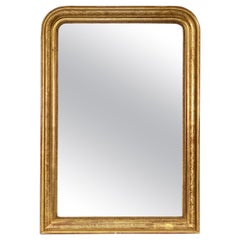 Grand miroir Louis Philippe en forme d'arc-en-ciel (H 55 3/4 x L 38 1/2)