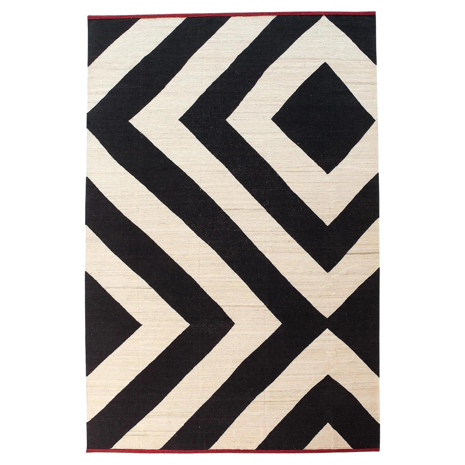 Großer handgewobener Teppich „Mélange Zoom“ von Sybilla für Nanimarquina im Angebot