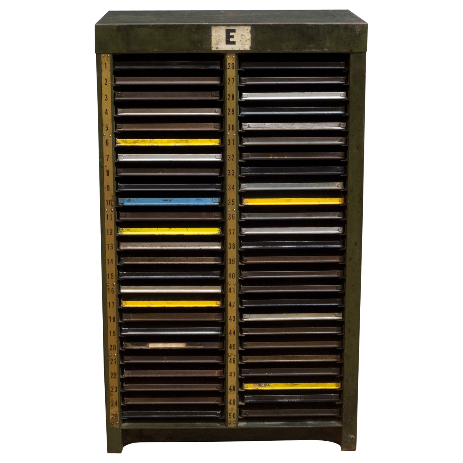 Antique Hamilton Typesetter's Storage Cabinet, c.1920-1930