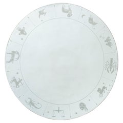Mid-Century Modern Italian Zodiac Mirror