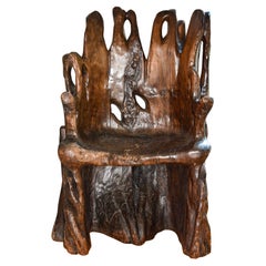 Late 19th Century Northern Mexico Banyan Tree Root Chair