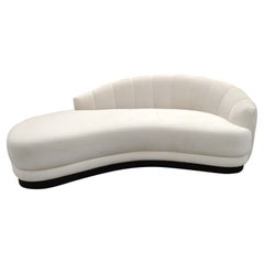 Hand-Tailored Retro Style Sofa in Velvet