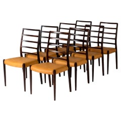 Ensemble de huit chaises de salle à manger par Niels O. Mller, Danemark, années 1950