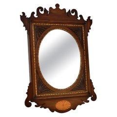 Antique Georgian Inlaid Mirror