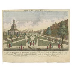 Impression ancienne de l'hôtel de ville de Batavia ou de Jakarta dans l'Indonésie d'aujourd'hui, 1770