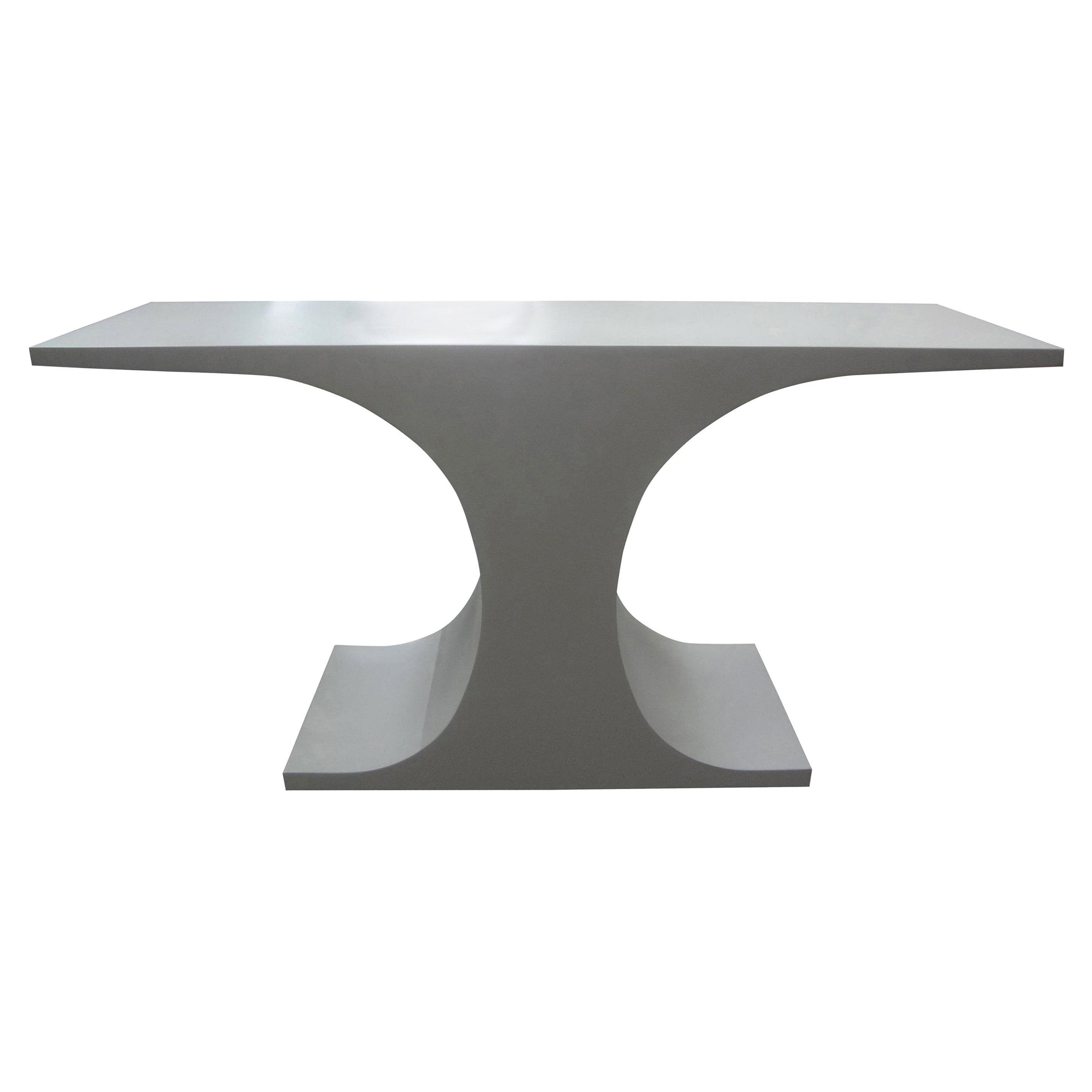 Upholstered Parsons Console Table at 1stDibs upholstered console