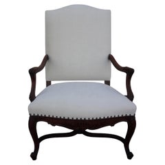 19th Century French Regence Style Walnut Chair